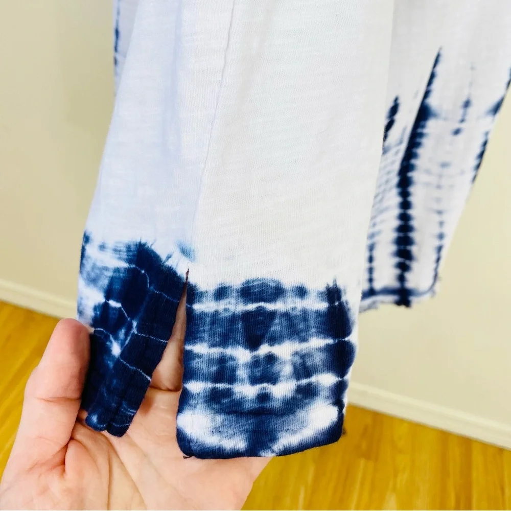 UMGEE tie dye fringe accent 3/4 sleeve top size large - Picture 5 of 11